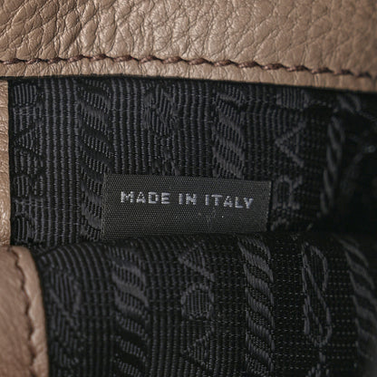 Prada Vitello Daino Crossbody Flap Argilla 7 of 12