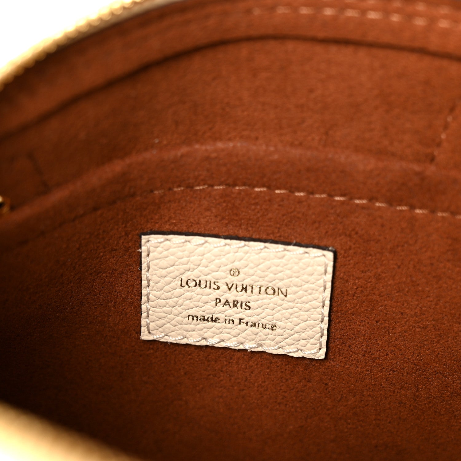 Louis Vuitton Monogram Empreinte Alma BB Hazelnut Couture Creme 6 of 10