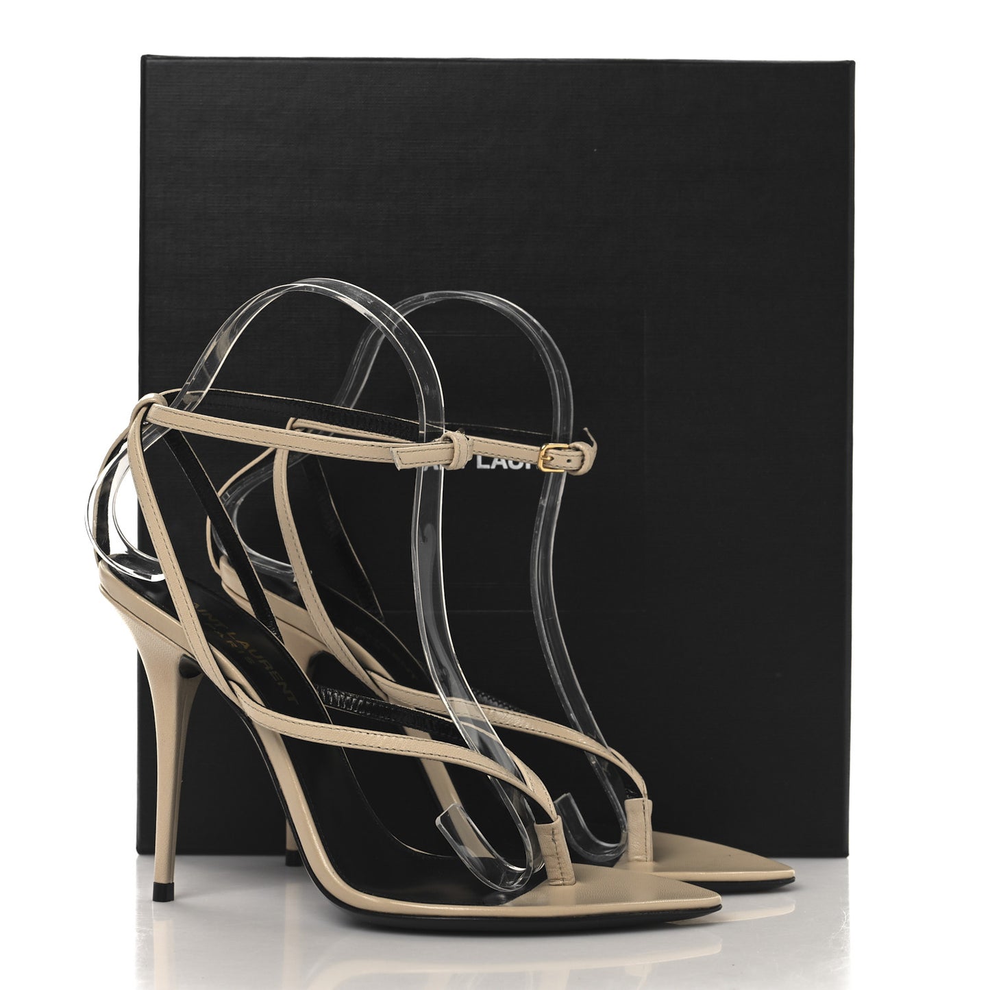 Calfskin Nadja 105 Ankle Strap Sandals 36 Trench
