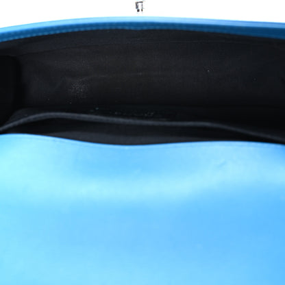 Chanel Patent Calfskin Medium Plexiglass Boy Flap Blue 5 of 13