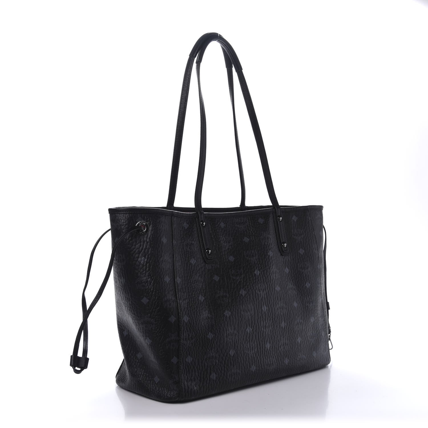MCM Metallic Galaxy Visetos Medium Project Reversible Shopper Tote Black Multicolor 4 of 21