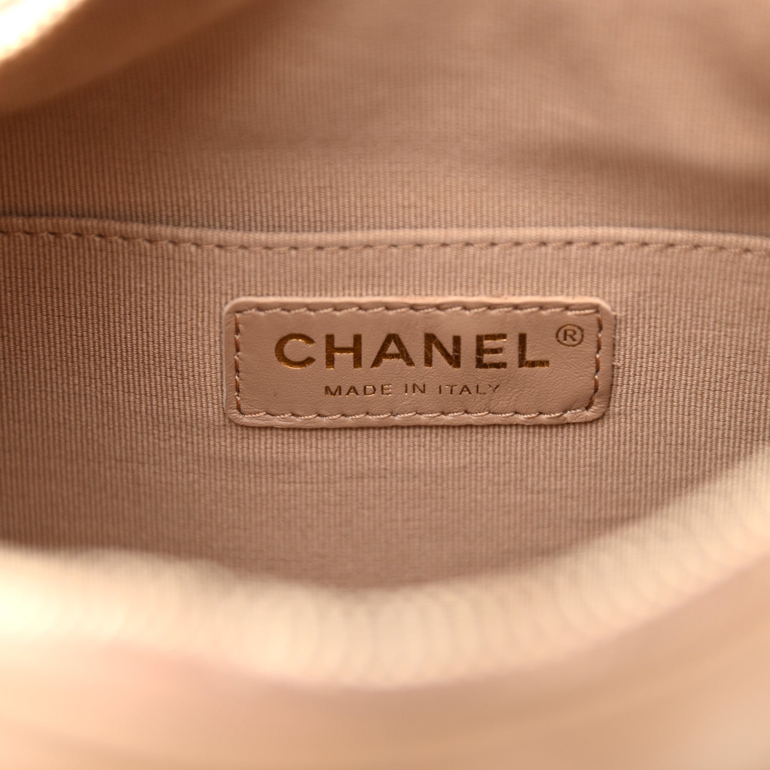 Chanel Lambskin Quilted Hobo Beige 6 of 9