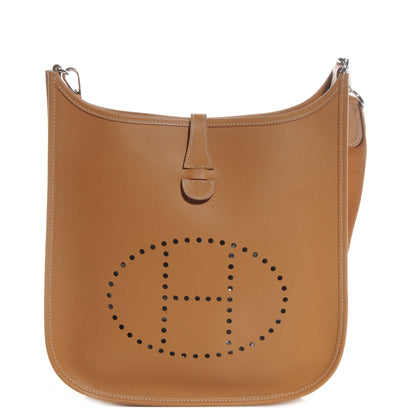 Hermes Epsom Evelyne II PM Tabac Camel 1 of 7