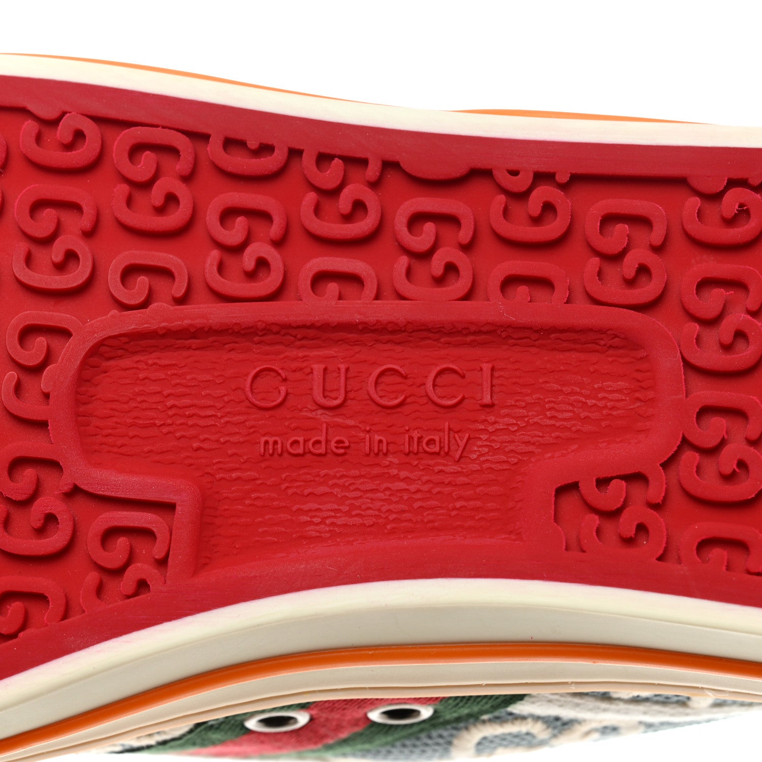 Gucci Cotton GG Monogram Web Womens 1977 Tennis Sneakers 36.5 Philod Ivory Mystic White 7 of 8