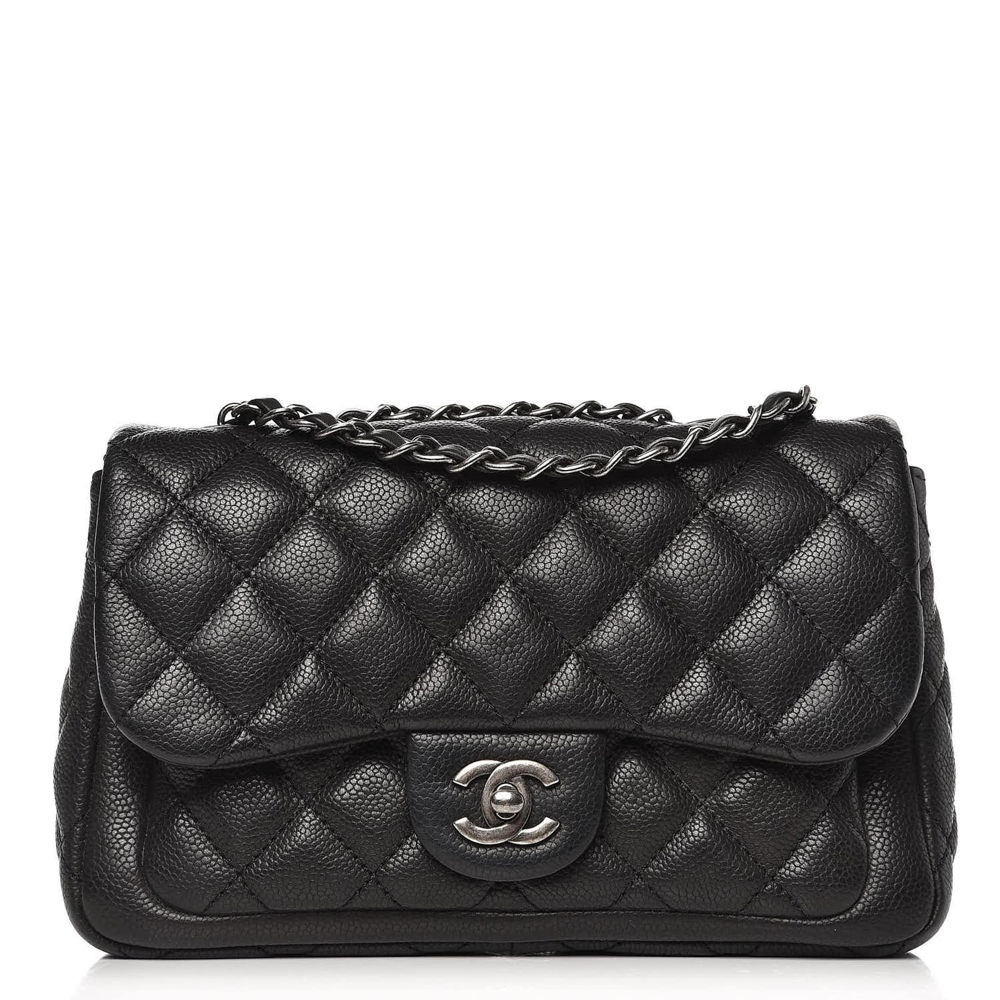 Caviar Quilted Medium Now and Forever Flap Black
