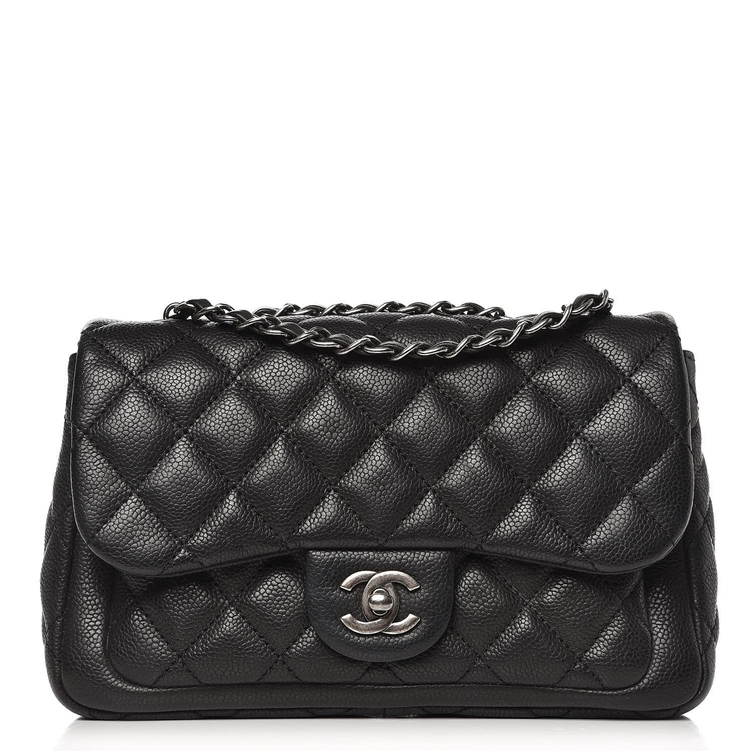 Chanel Caviar Quilted Medium Now and Forever Flap Black 1 of 8