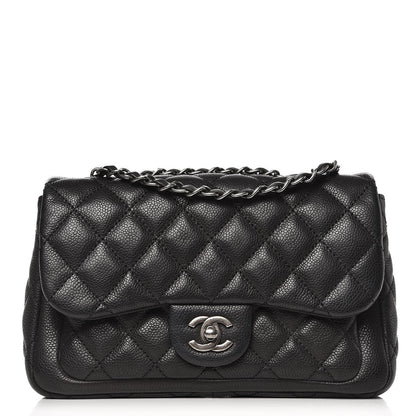 Chanel Caviar Quilted Medium Now and Forever Flap Black 1 of 8