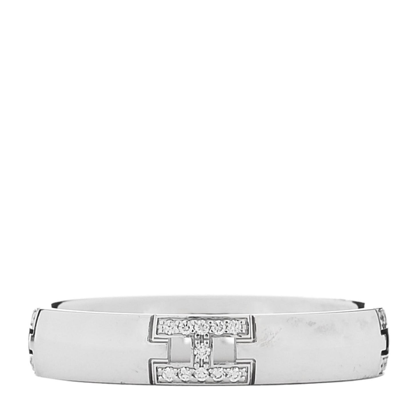 18K White Gold Diamond Ever Herakles Wedding Band Ring 51 5.75