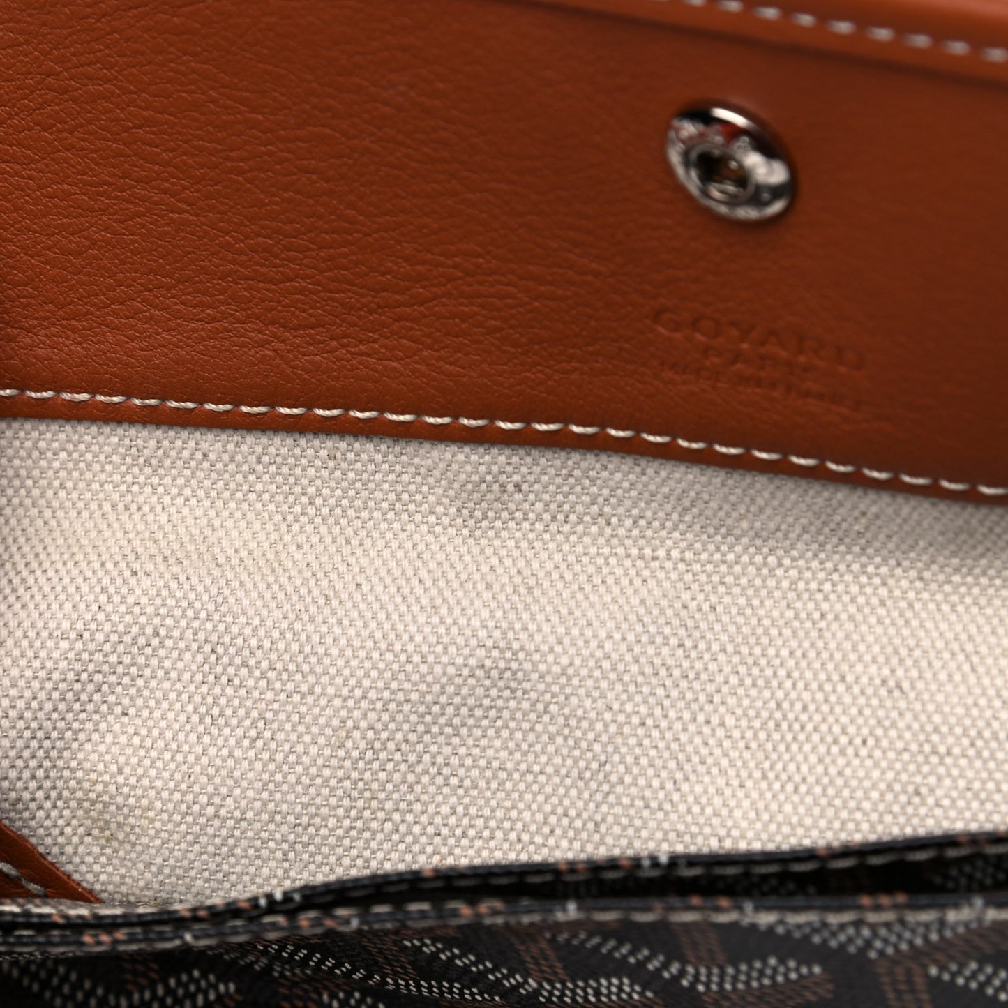 Goyardine Pouch Black Gold