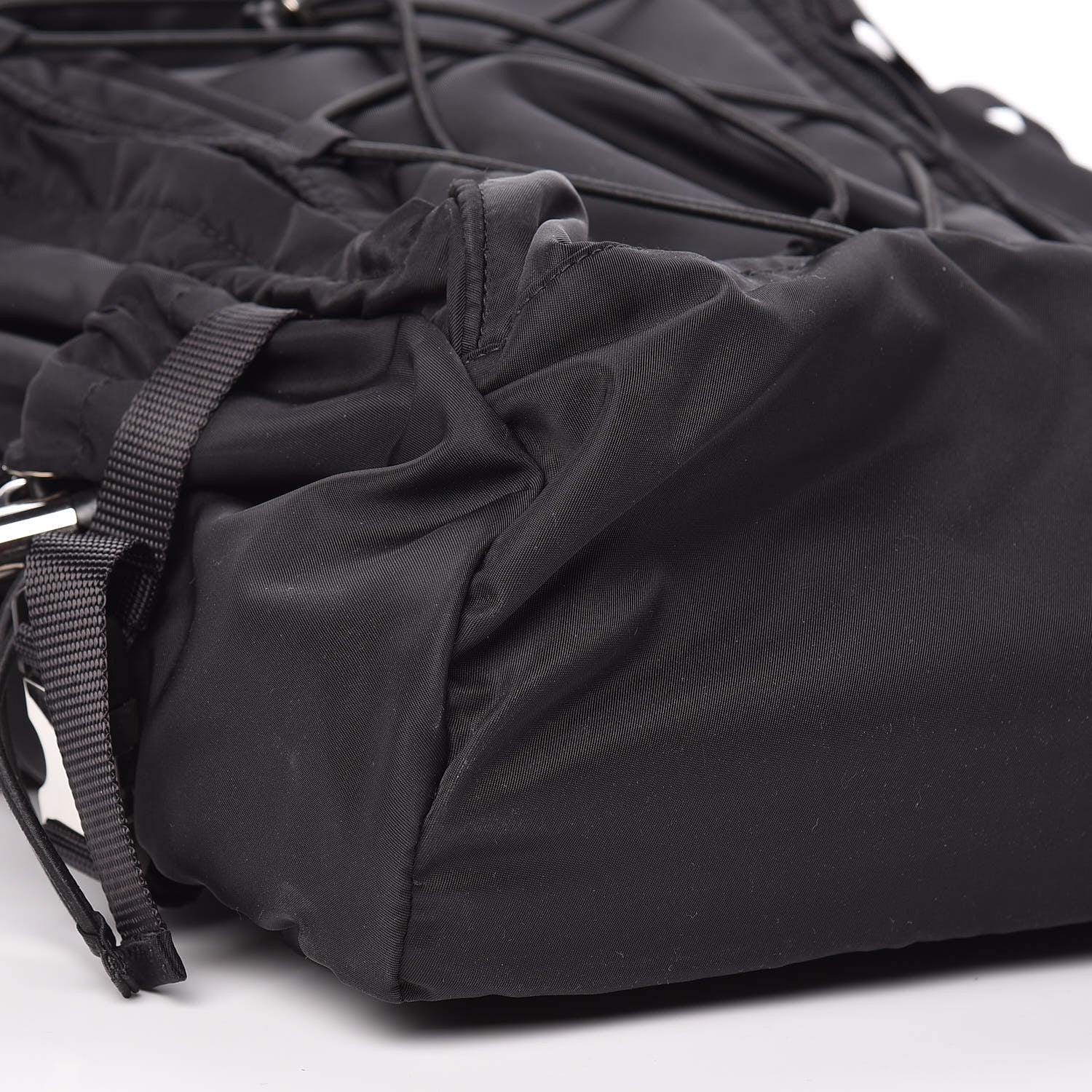 Prada Nylon Montagna Compression Backpack Black 5 of 9