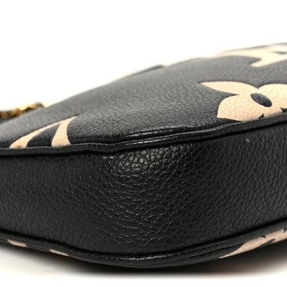 Louis Vuitton Empreinte Monogram Giant Multi Pochette Accessories Mini Pochette Black Beige 8 of 9