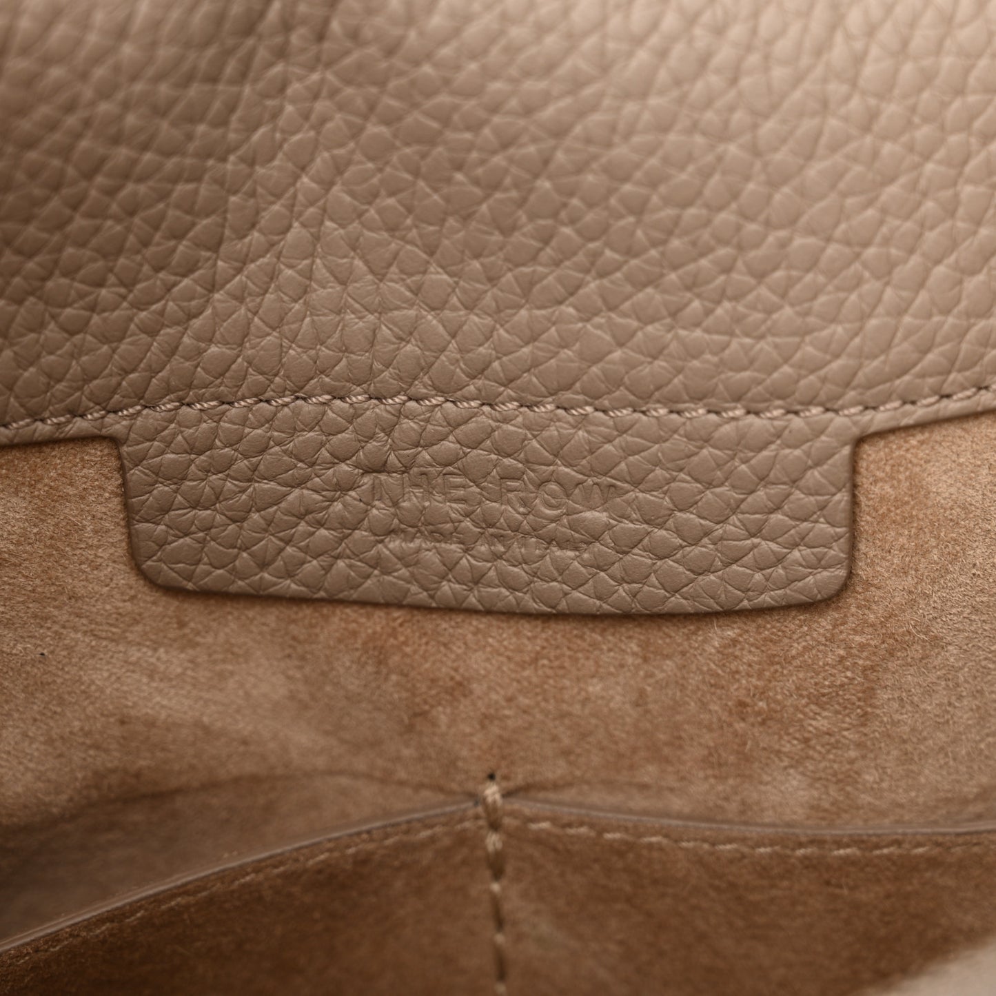 Grained Calfskin Hunting Bag II Stone