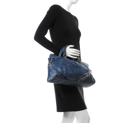 Balenciaga Agneau Giant 12 Rose Gold Hardware City Bleu Cobalt Bleu Electric 2 of 12