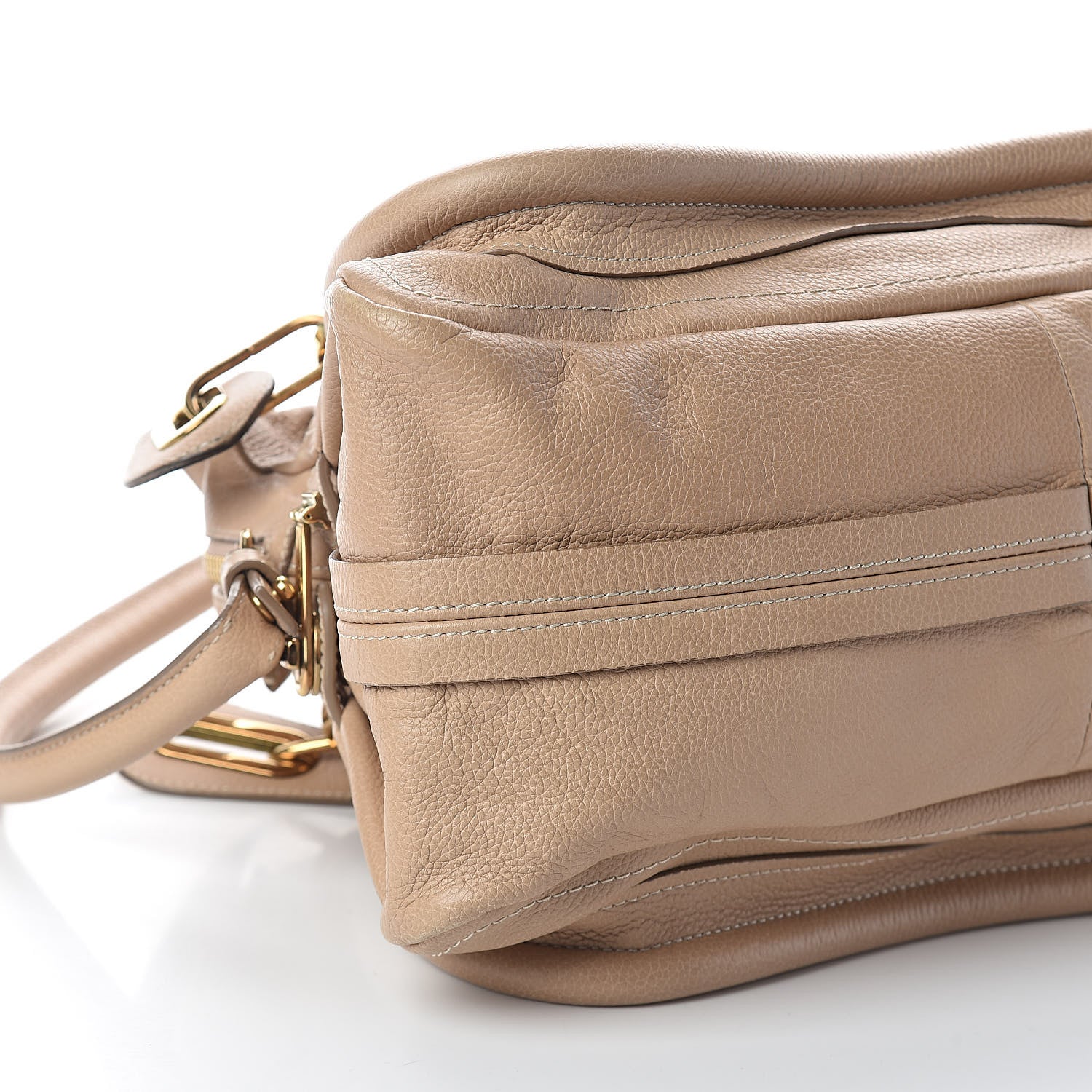 Chloe Calfskin Medium Paraty Biscotti Beige 8 of 9
