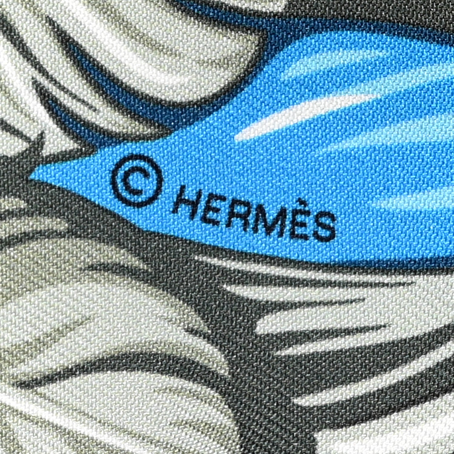 Hermes Silk La Danse Pacifique Twilly Jaune D'Or Kaki Orange 4 of 5