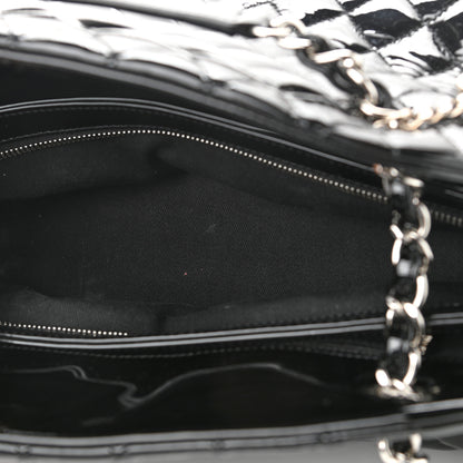 Chanel Patent Quilted Medium Just Mademoiselle Bowling Bag Black 6 of 13