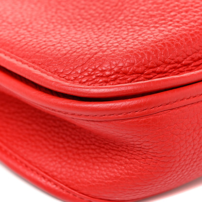 Hermes Taurillon Clemence Evelyne III PM Rouge De Coeur 22 of 29
