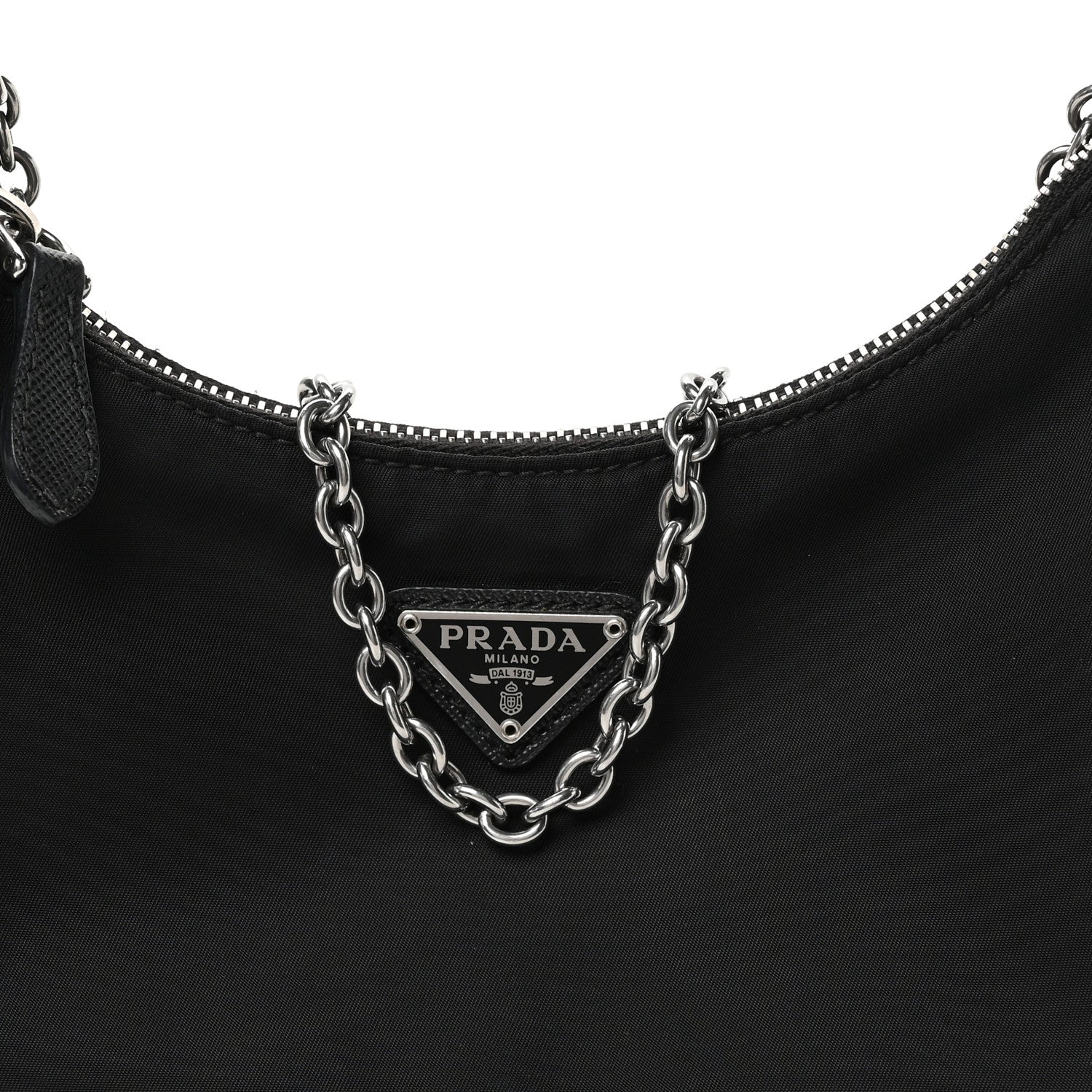 Prada Nylon Re-Edition 2005 Shoulder Bag Black 9 of 12