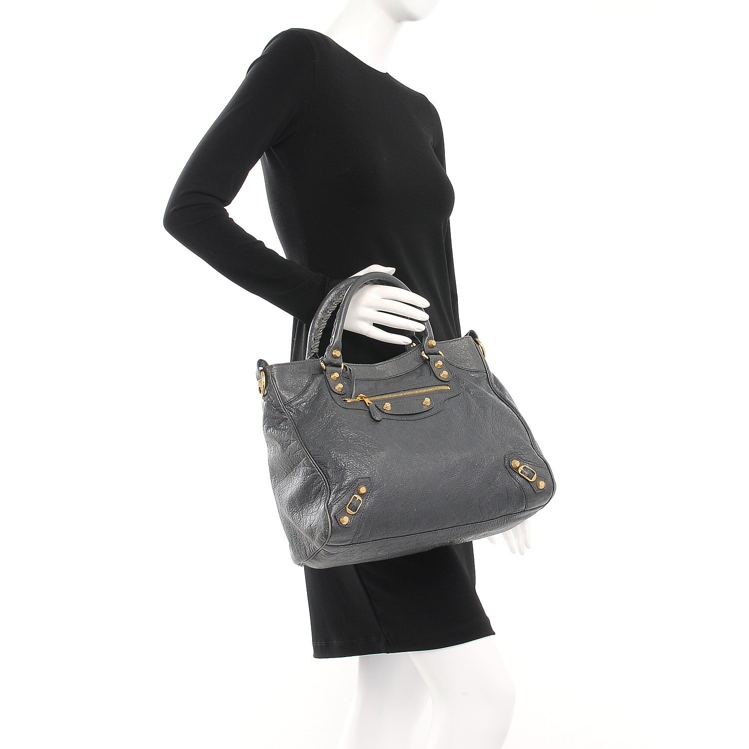 Balenciaga Agneau Giant 12 Gold Hardware Velo Gris Tarmac 3 of 15