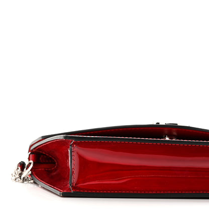 Christian Louboutin Metallic Calfskin Loubi54 Crossbody Clutch Red 8 of 9