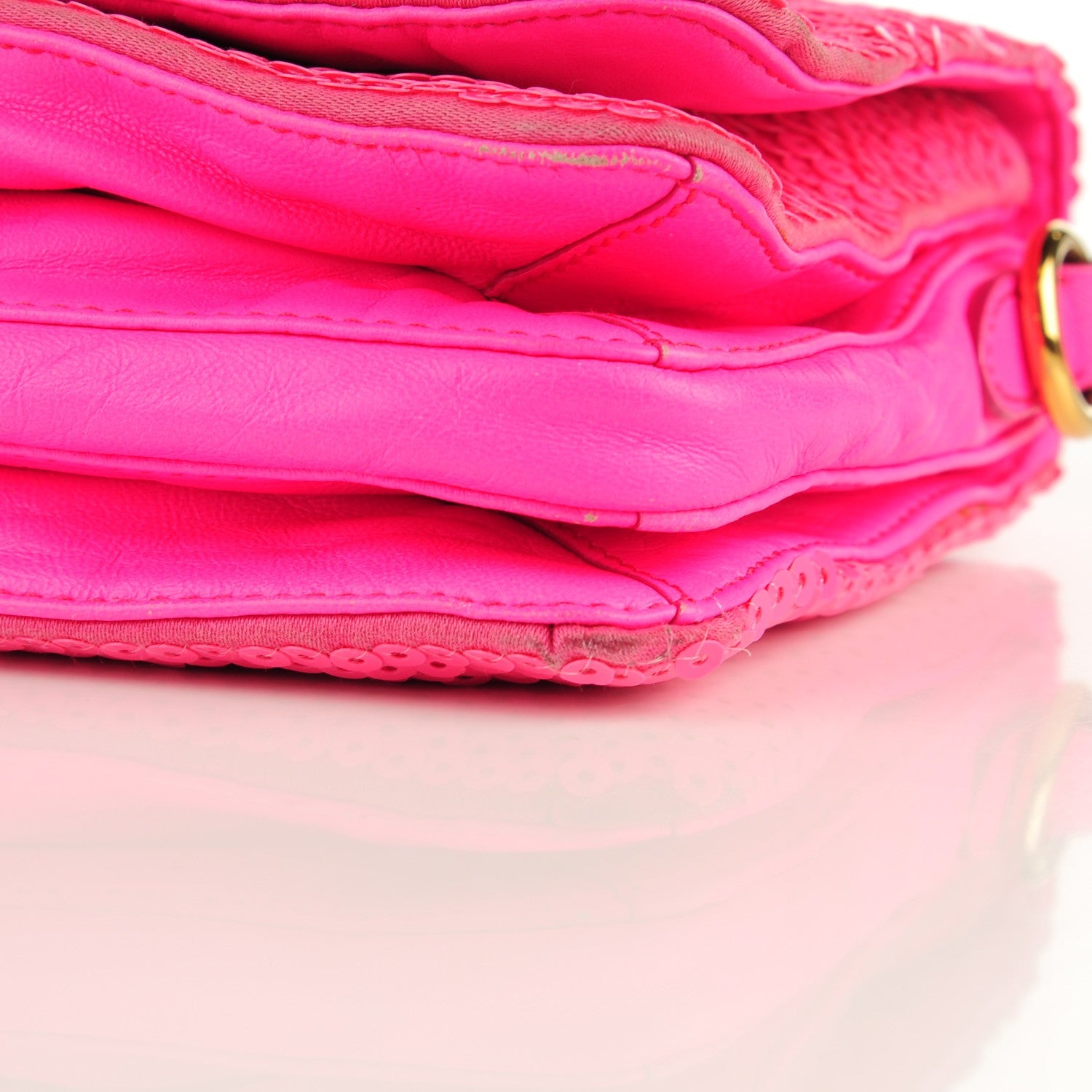Miu Miu Sequined Crossbody Bag Pink 12 of 13