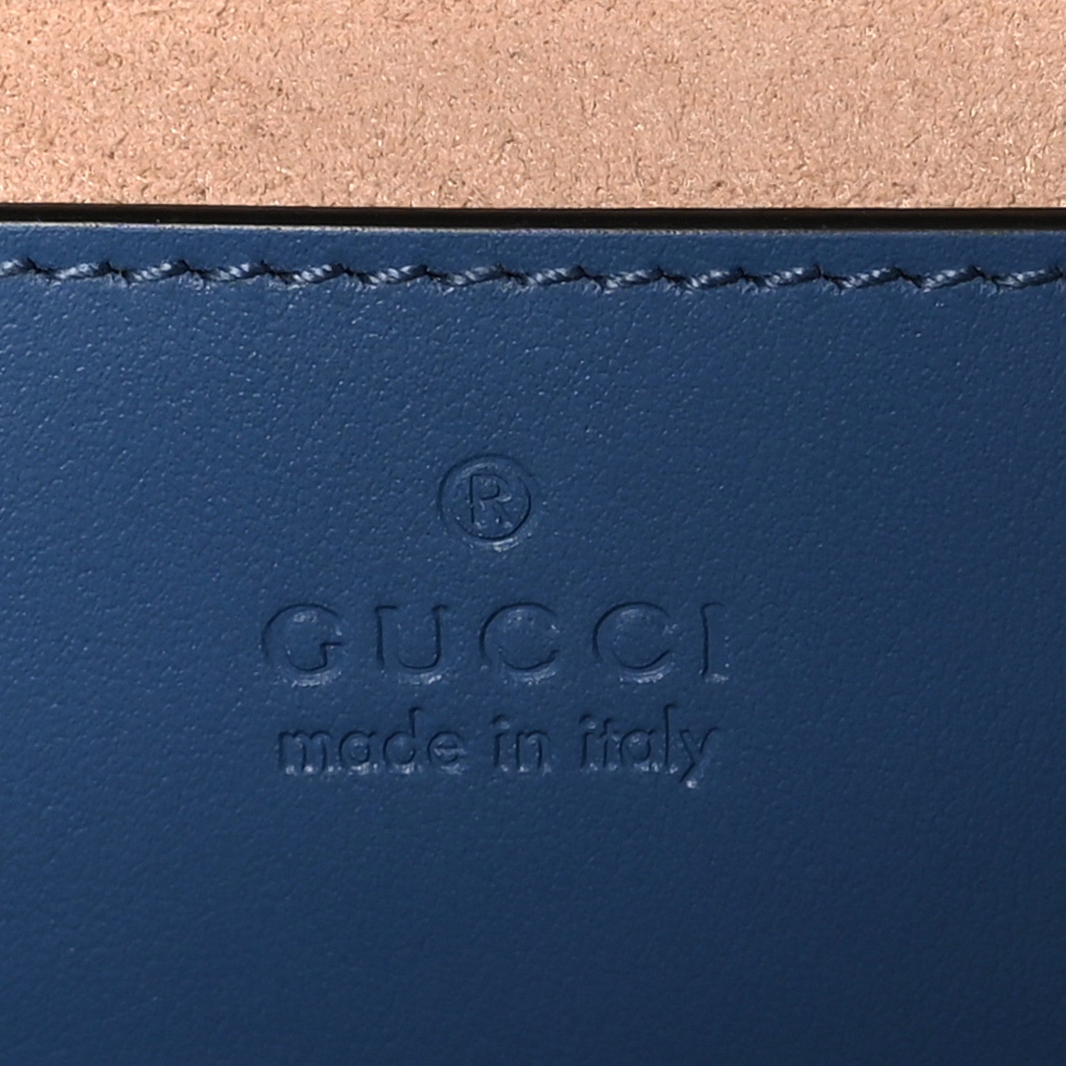Gucci Calfskin Matelasse Aria Mini GG Marmont Shoulder Bag Clear Blue 6 of 11