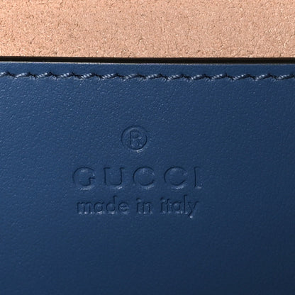 Gucci Calfskin Matelasse Aria Mini GG Marmont Shoulder Bag Clear Blue 6 of 11