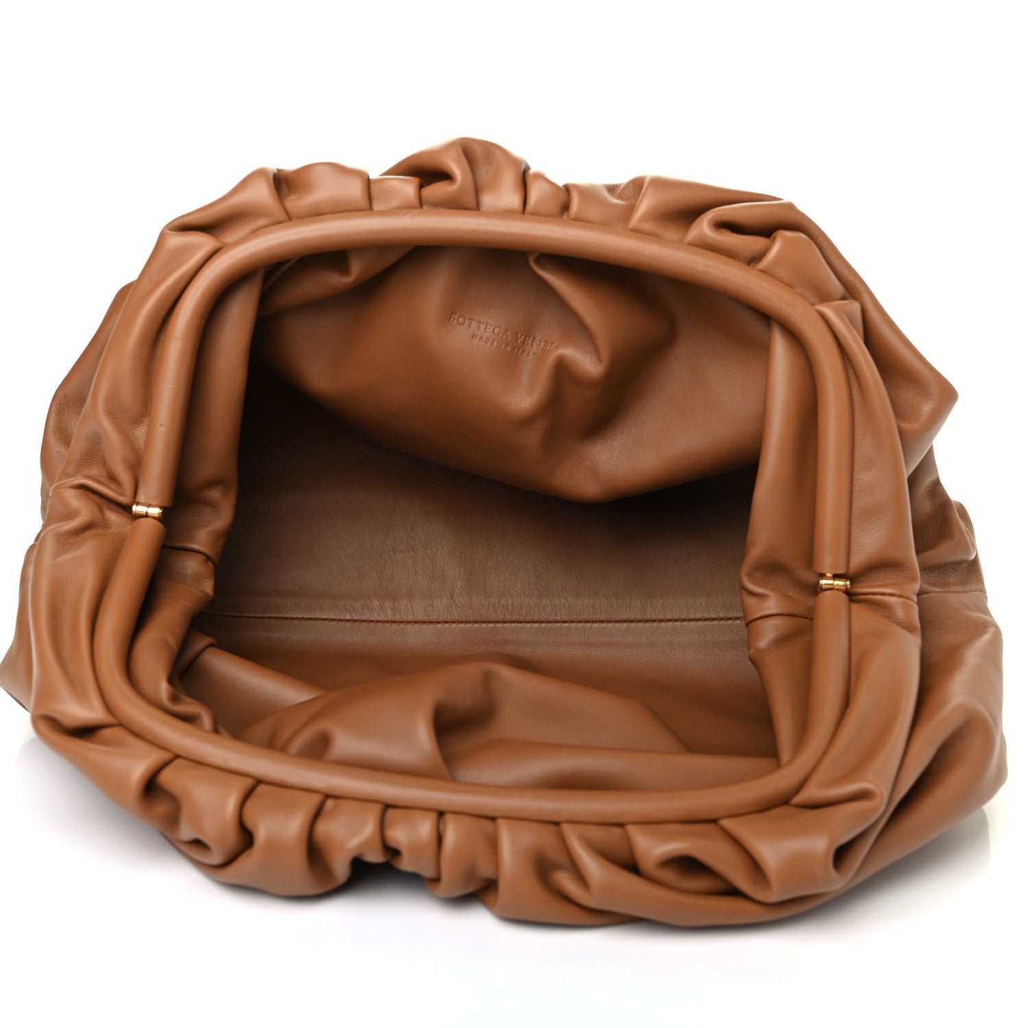 Bottega Veneta Smooth Butter Calf The Pouch Oversized Clutch Cammello 5 of 8