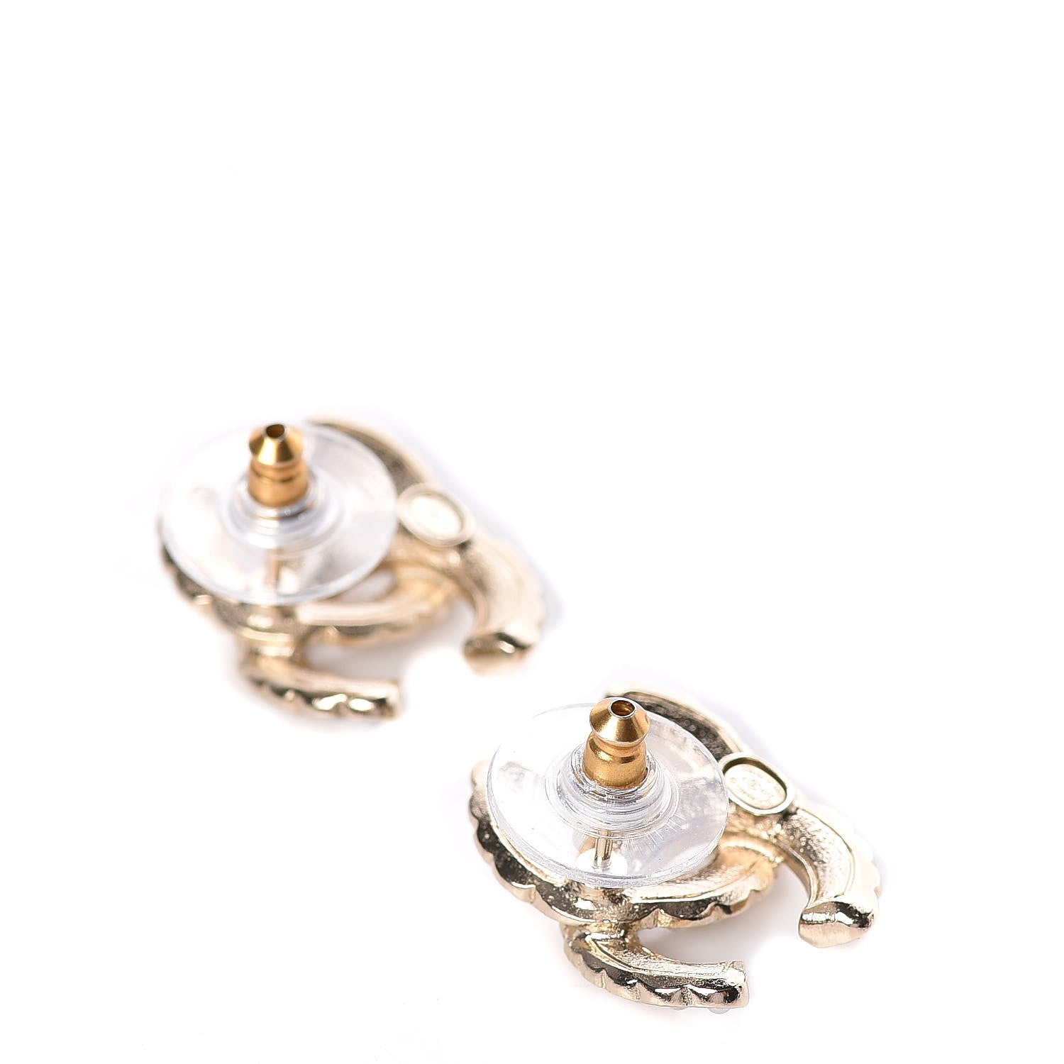 Chanel Pearl Queen of France CC Earrings Gold 3 of 4