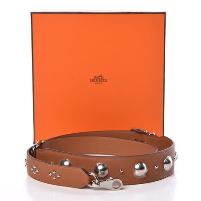 Hermes Swift Studded Carnaby Losange Shoulder Strap Gold 5 of 5