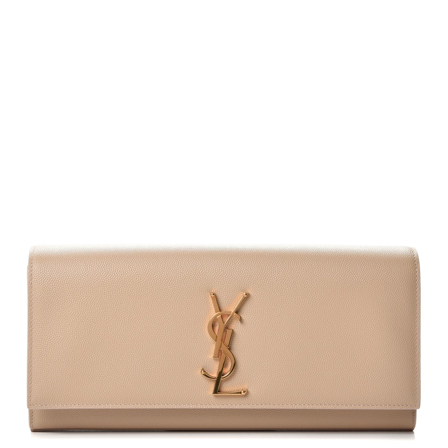 Grain De Poudre Classic Monogram Cassandre Clutch Nude