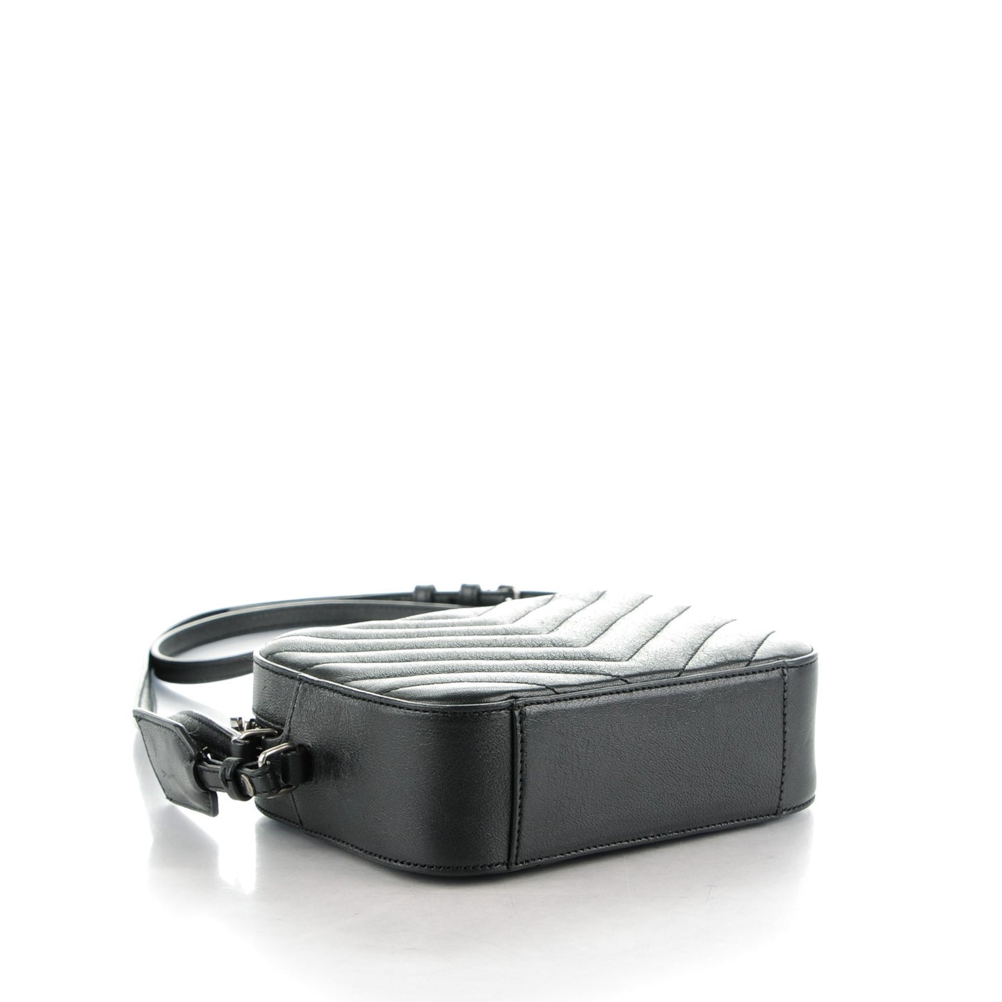 Sheepskin Chevron Small Camera Bag Black