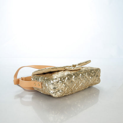 Chanel Sequin Small Reissue Messenger Flap Gold 4 of 9