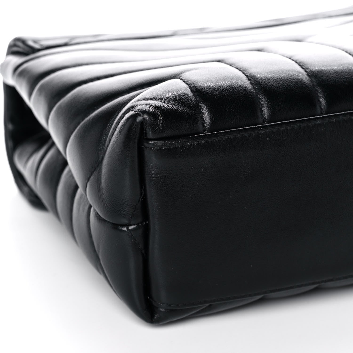 Saint Laurent Calfskin Y Quilted Monogram Small Loulou Chain Satchel Black 12 of 16