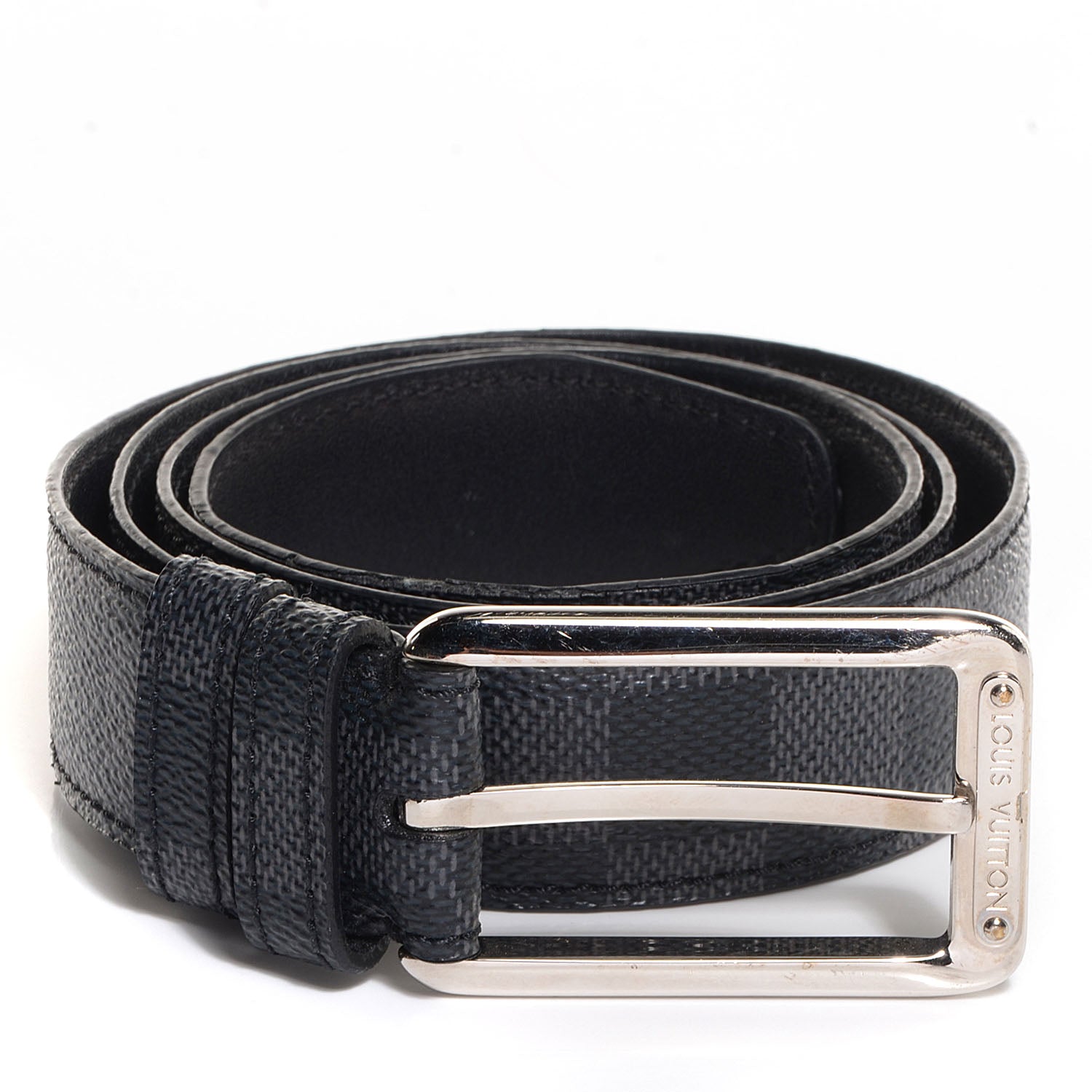 Louis Vuitton Damier Graphite Ceinture Force Belt 85 34 1 of 8
