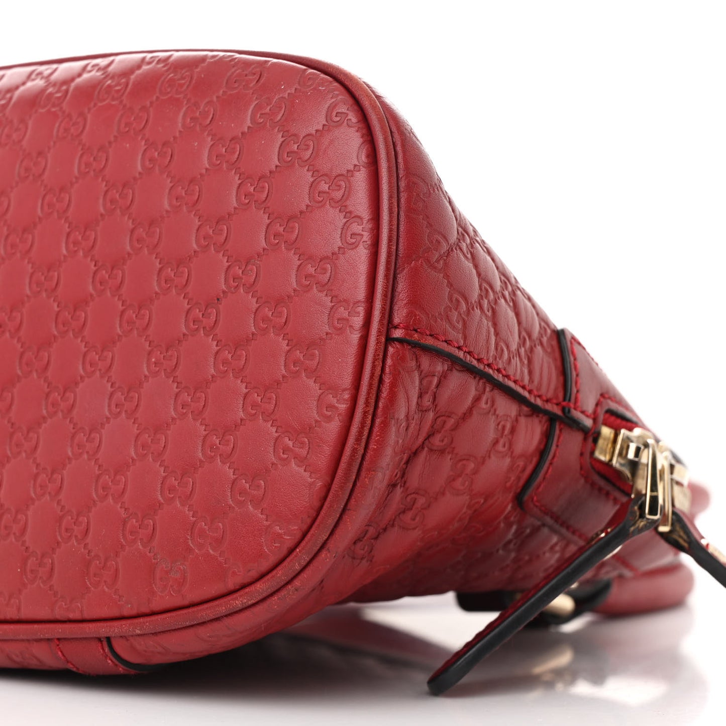 Soft Microguccissima Mini Dome Bag Rosso