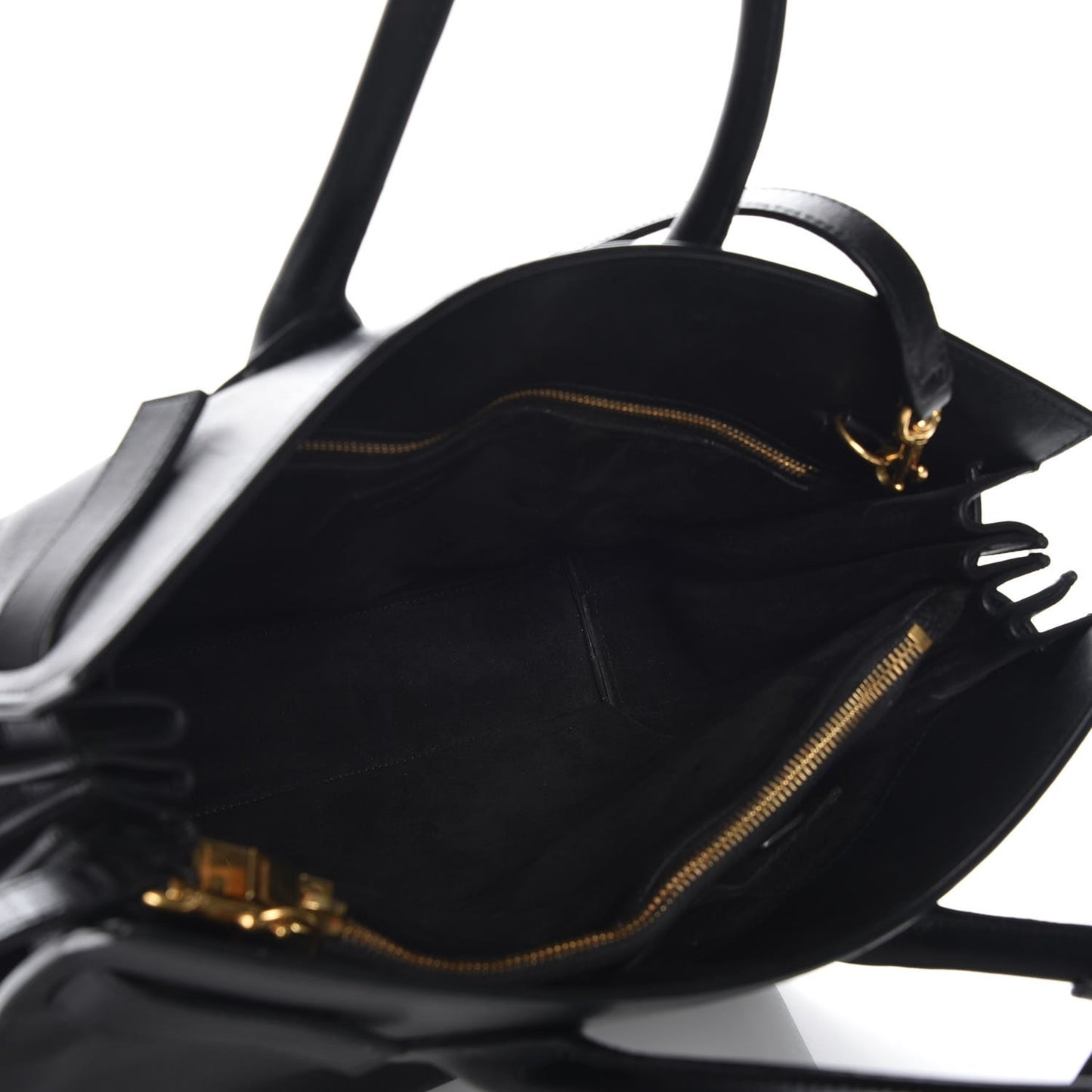 Calfskin Small Sac De Jour Black