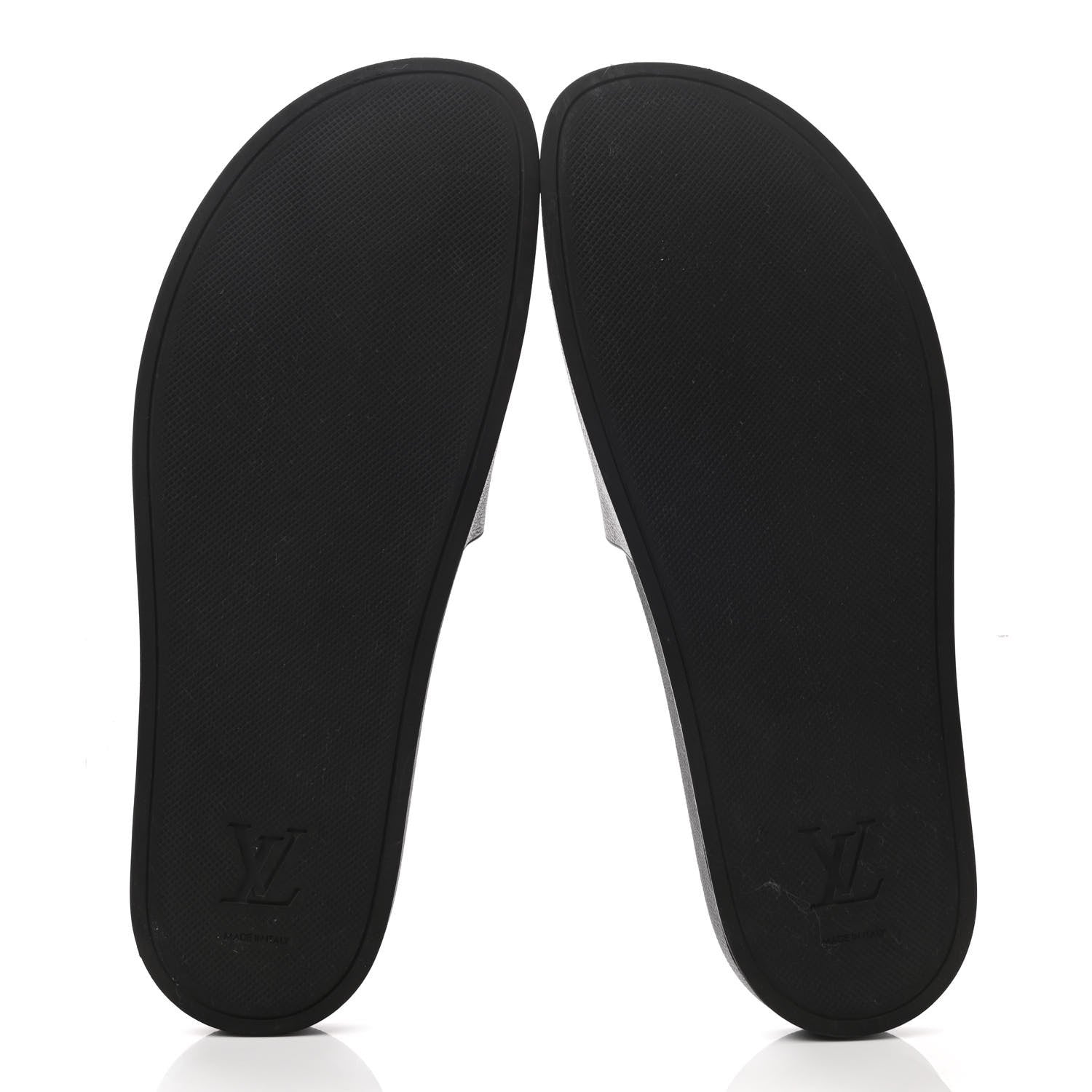Louis Vuitton Rubber Monogram Mens Waterfront Mules 11 Macassar 5 of 8