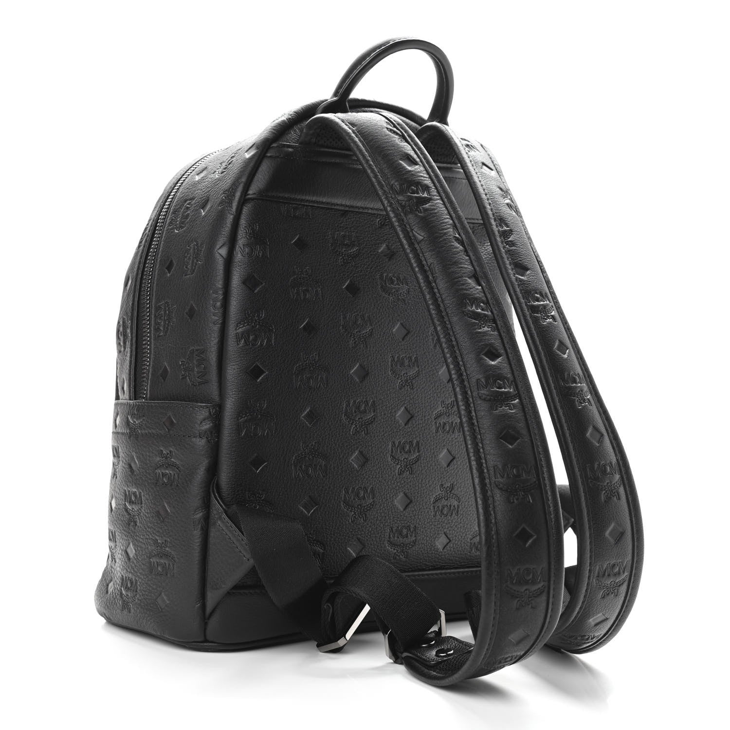 MCM Calfskin Ottomar Small Stark Backpack Black 3 of 9