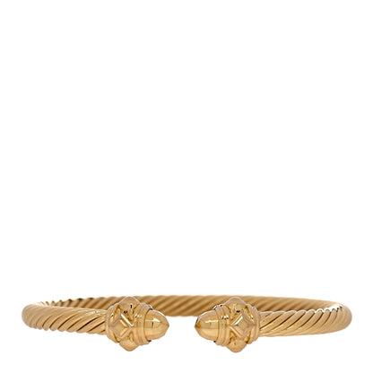 David Yurman 18K Yellow Gold 5mm Cable Renaissance Bracelet 1 of 4