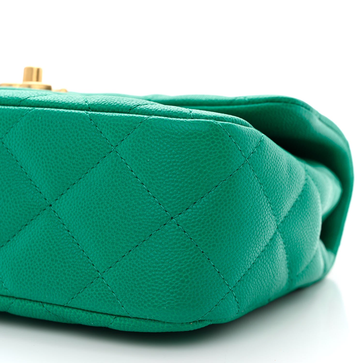 Chanel Caviar Quilted Sweetheart Flap Green 10 of 10