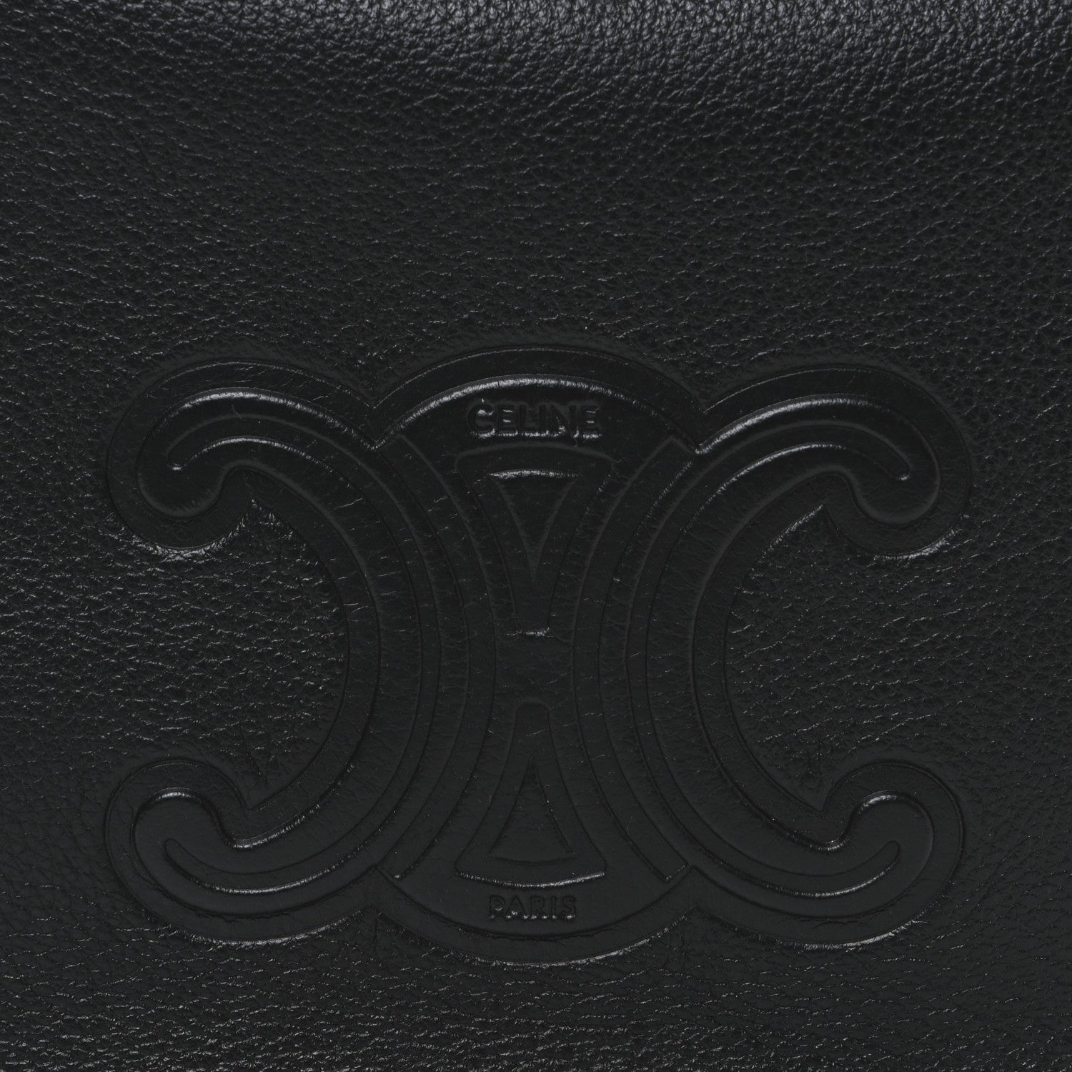 Celine Supple Calfskin Cuir Triomphe Small Heloise Shoulder Bag Black 6 of 11