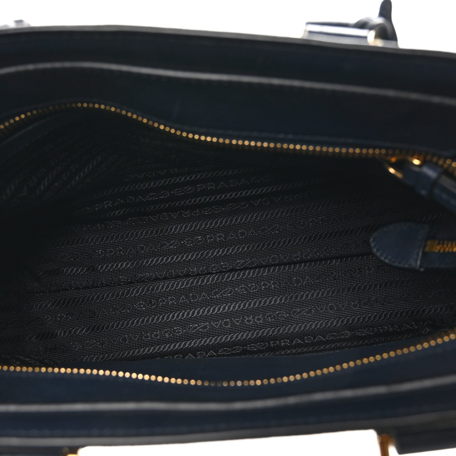 Prada Saffiano Soft Calfskin Small Zippered Tote Baltico 5 of 9