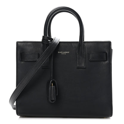 Saint Laurent Grained Calfskin Nano Sac De Jour Black 1 of 10