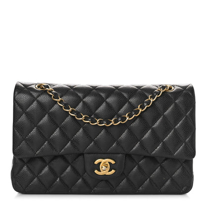 Chanel Caviar Quilted Medium Double Flap Black 1 of 11