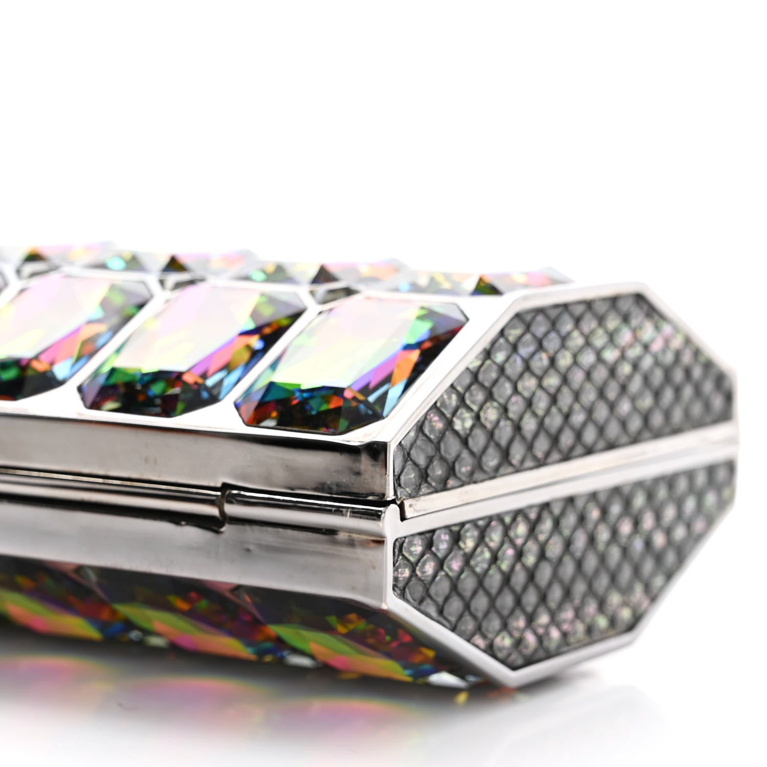Judith Leiber Crystal Minaudiere Clutch Multicolor 9 of 14