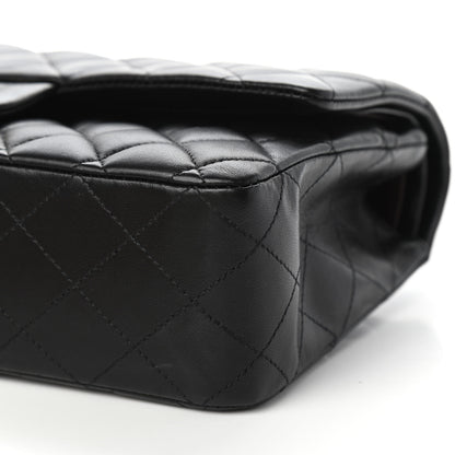 Chanel Lambskin Quilted Medium Double Flap Black 9 of 11