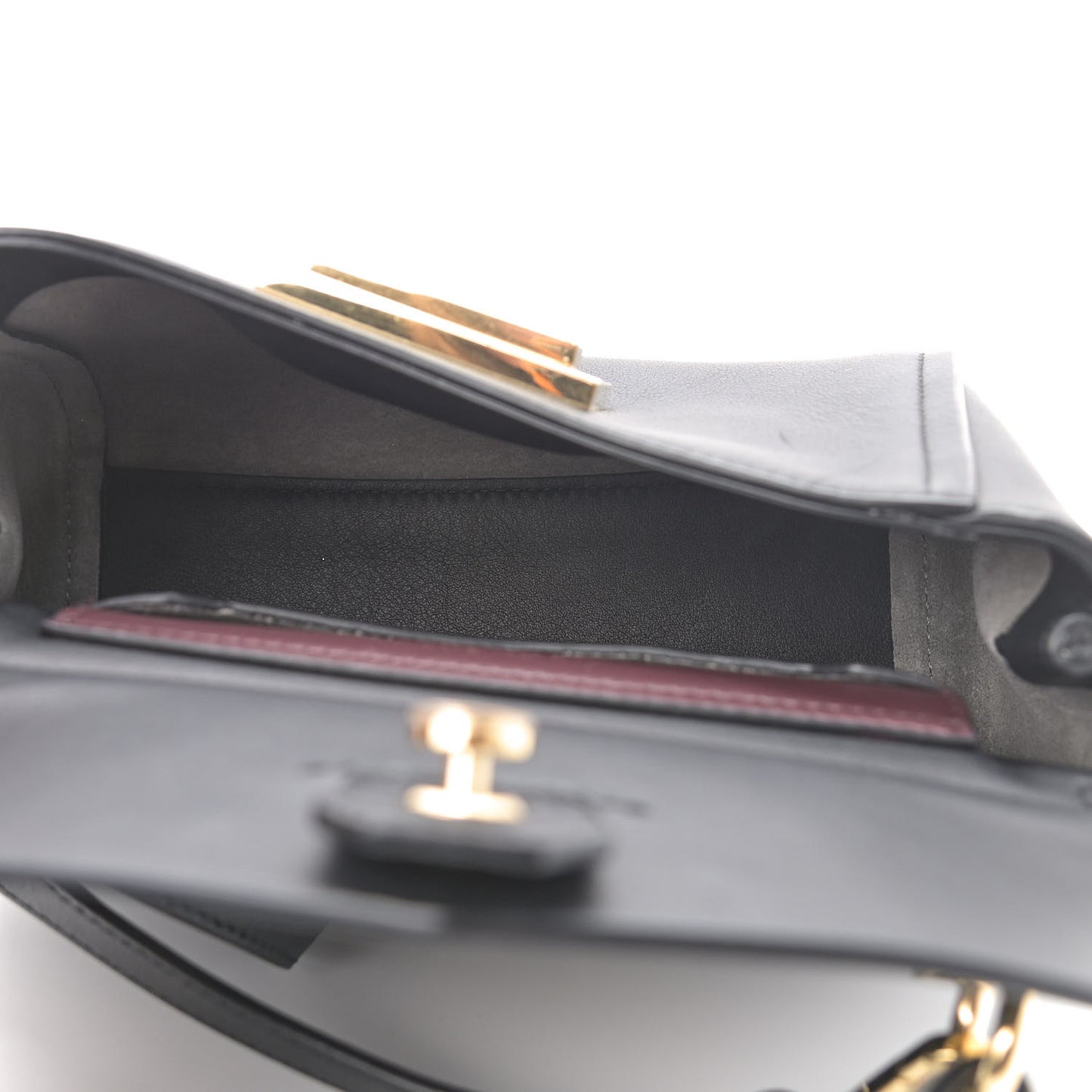 Calfskin Mini Mystic Shoulder Bag Black