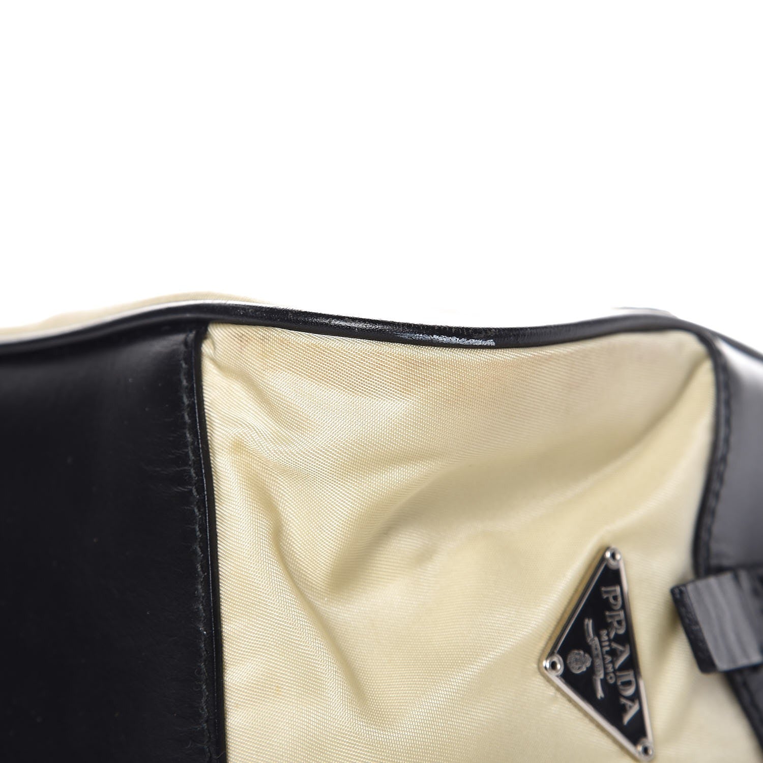 Prada Tessuto Nylon Vitello Small Bowling Bag Black 14 of 20