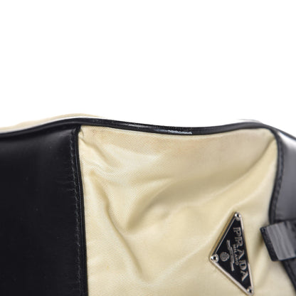 Prada Tessuto Nylon Vitello Small Bowling Bag Black 14 of 20